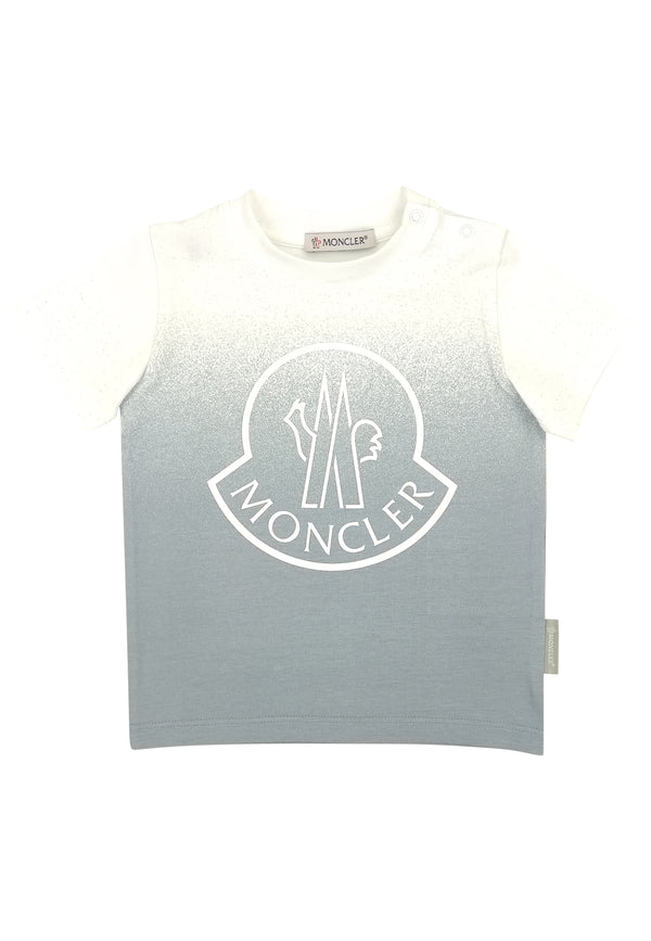 ViaMonte Shop | Moncler Enfant t-shirt baby girl panna in jersey di cotone
