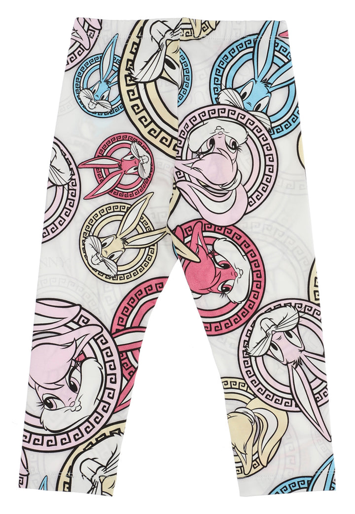 ViaMonte Shop | Monnalisa bambina leggings in jersey di cotone stampato