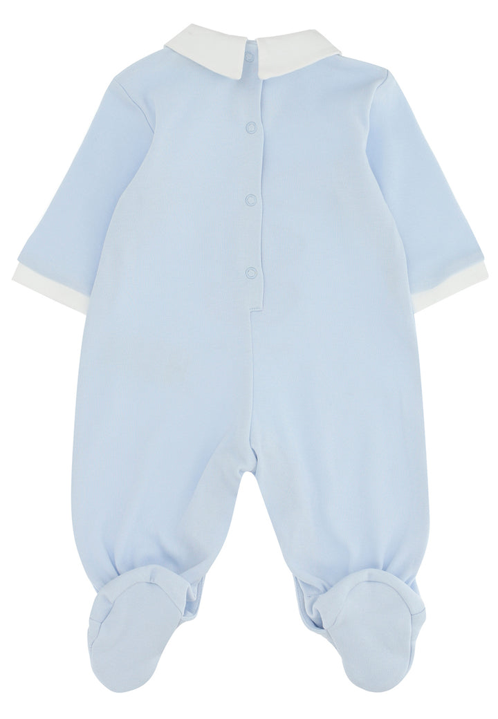 ViaMonte Shop | Monnalisa tutina baby boy celeste in cotone