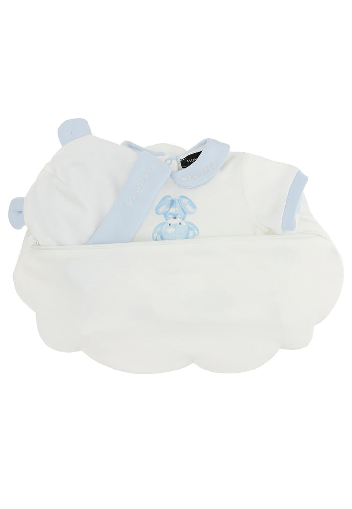 ViaMonte Shop | Monnalisa set baby boy panna in cotone con stampa