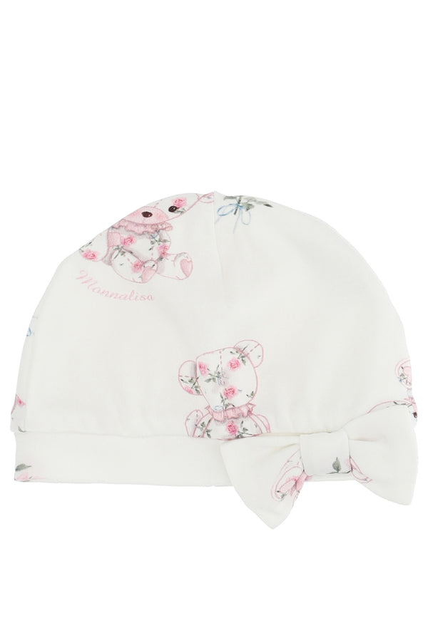 ViaMonte Shop | Monnalisa cappello baby girl stampato in cotone