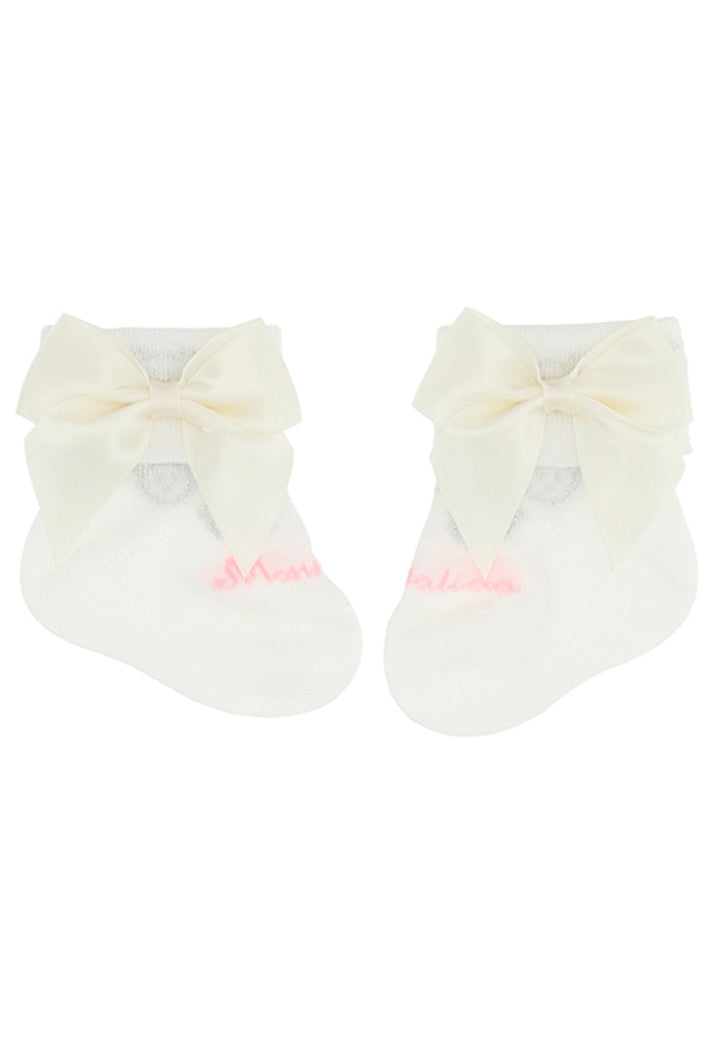 ViaMonte Shop | Monnalisa baby girl set calzini con fiocco in filo di scozia
