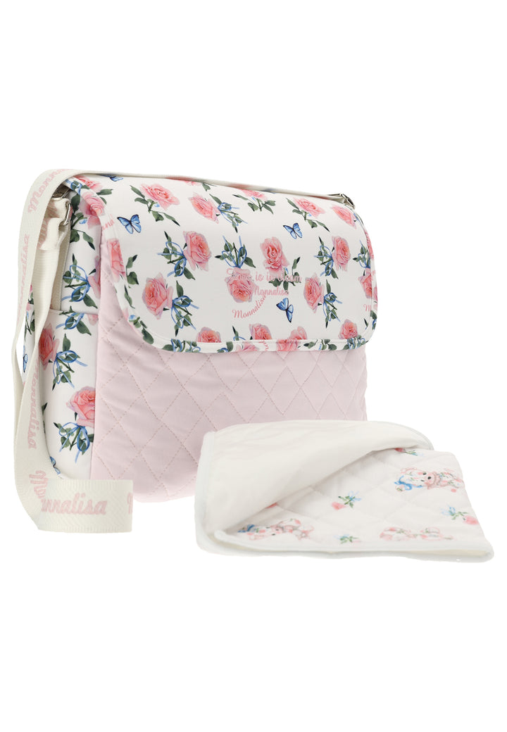 ViaMonte Shop | Monnalisa baby girl borsa fasciatoio con stampa rose