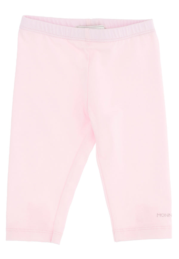 ViaMonte Shop | Monnalisa baby girl leggings rosa in jersey di cotone stretch