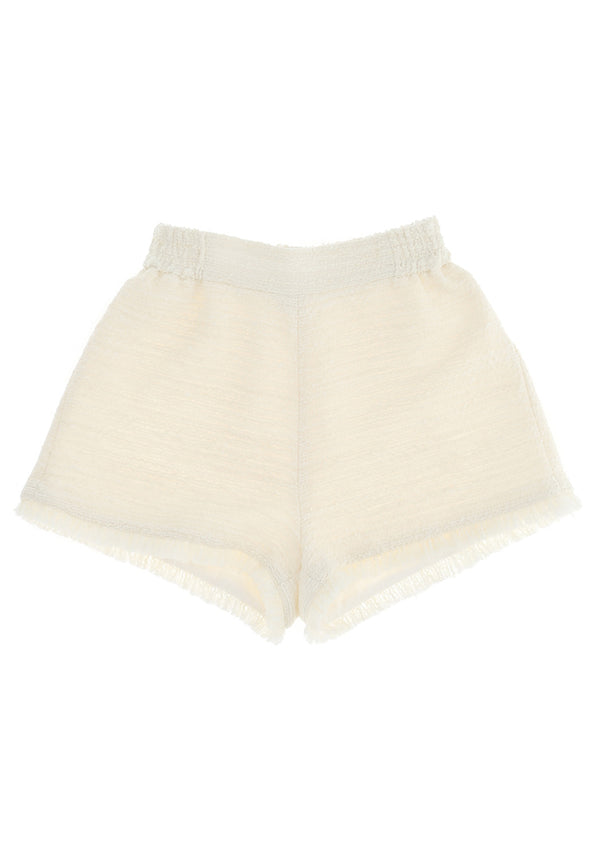 ViaMonte Shop | Monnalisa bambina shorts in boucle' panna