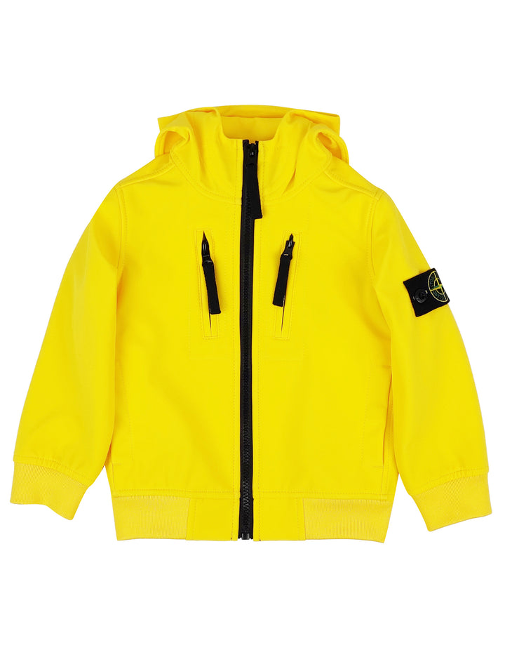 ViaMonte Shop | Stone Island bambino giacca gialla in tessuto tecnico
