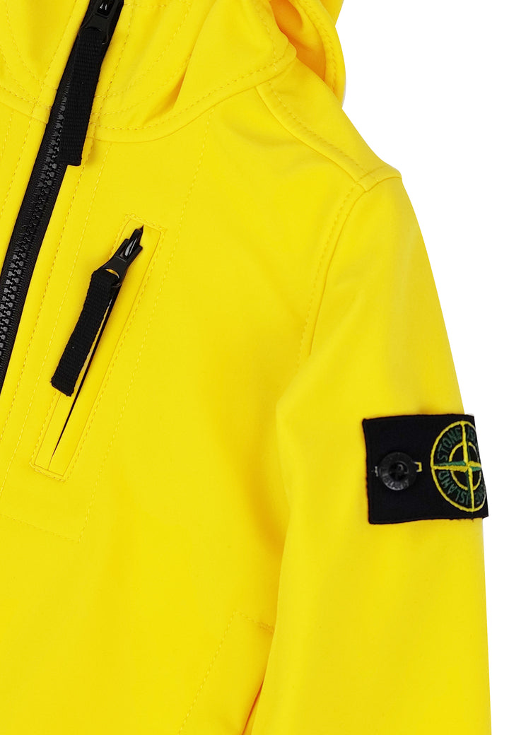 ViaMonte Shop | Stone Island bambino giacca gialla in tessuto tecnico