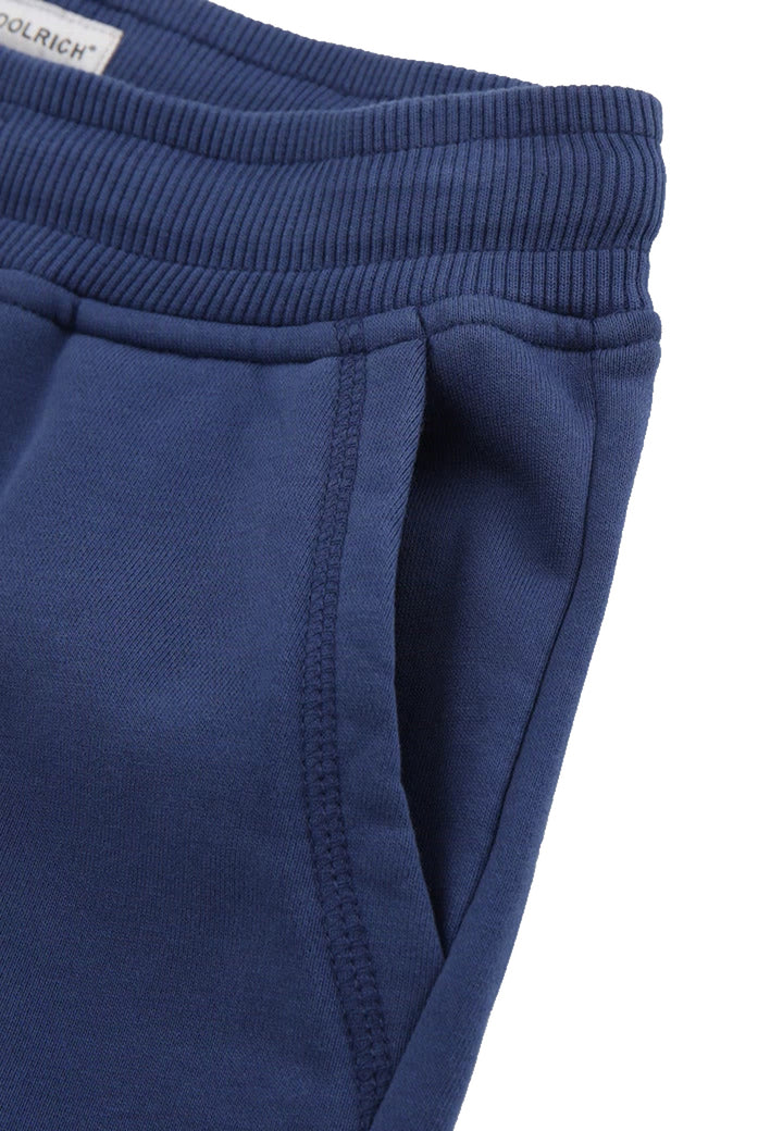 ViaMonte Shop | Woolrich bermuda jogging bambino blu in felpa di cotone