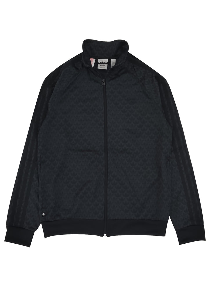 ViaMonte Shop | Adidas felpa tracktop monogram nera ragazzo