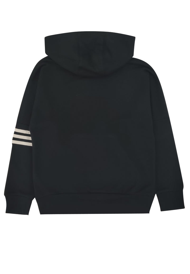 ViaMonte Shop | Adidas felpa Hoodie con cappuccio nera ragazzo in cotone