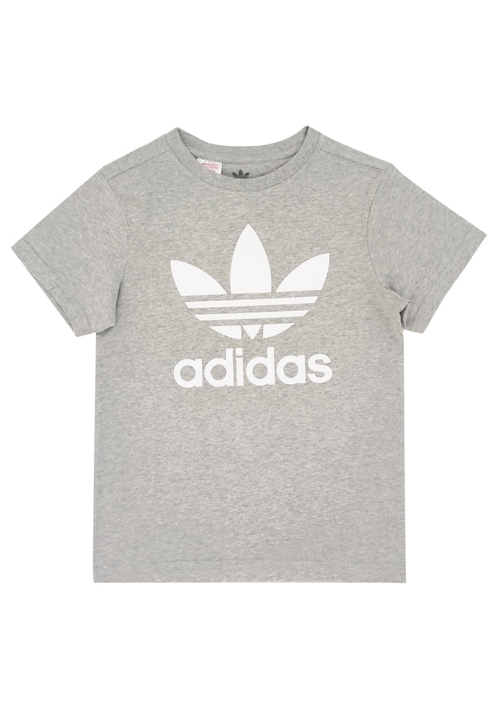 ViaMonte Shop | Adidas t-shirt grigia ragazzo in cotone