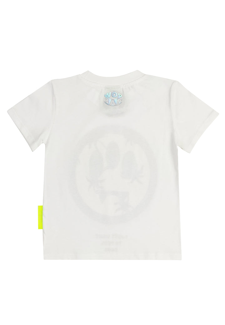 ViaMonte Shop | Barrow bambino t-shirt bianca in jersey di cotone