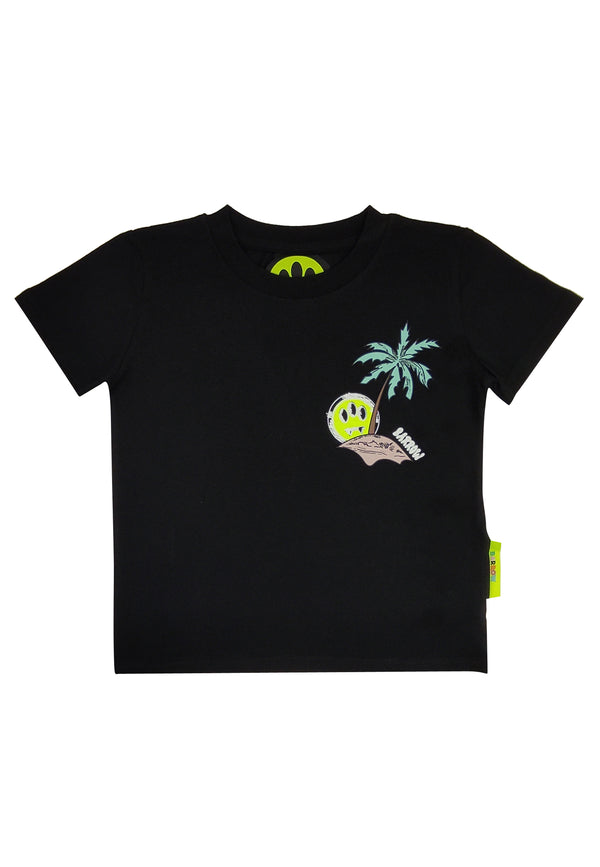 ViaMonte Shop | Barrow bambino t-shirt nera in jersey di cotone