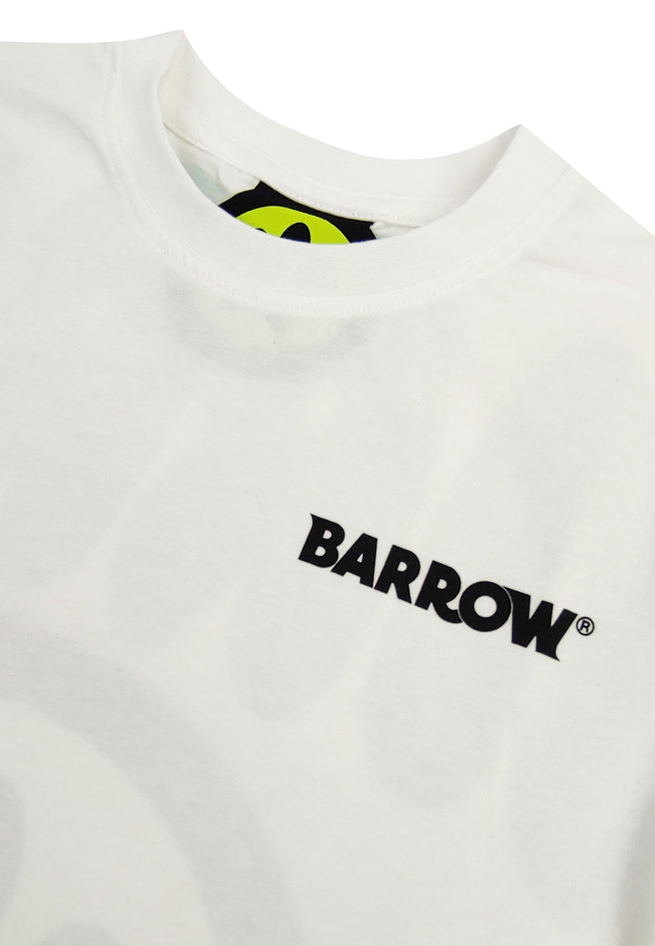 ViaMonte Shop | Barrow bambino t-shirt bianca in jersey di cotone con logo