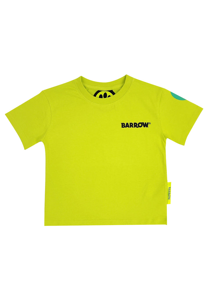 ViaMonte Shop | Barrow bambino t-shirt lime in jersey di cotone con logo