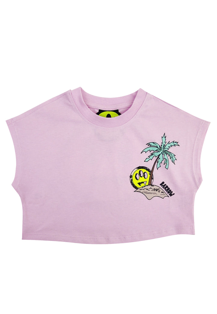 ViaMonte Shop | Barrow kids t-shirt bambina in jersey di cotone rosa