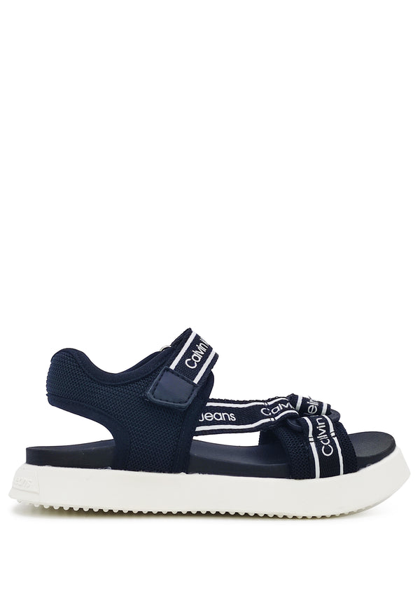 ViaMonte Shop | Calvin Klein Jeans sandalo ragazzo nero