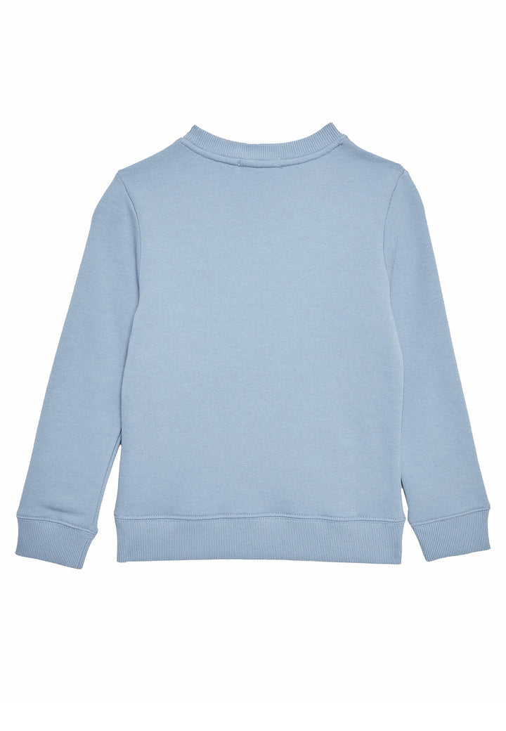 ViaMonte Shop | Calvin Klein Jeans felpa bambino celeste in cotone