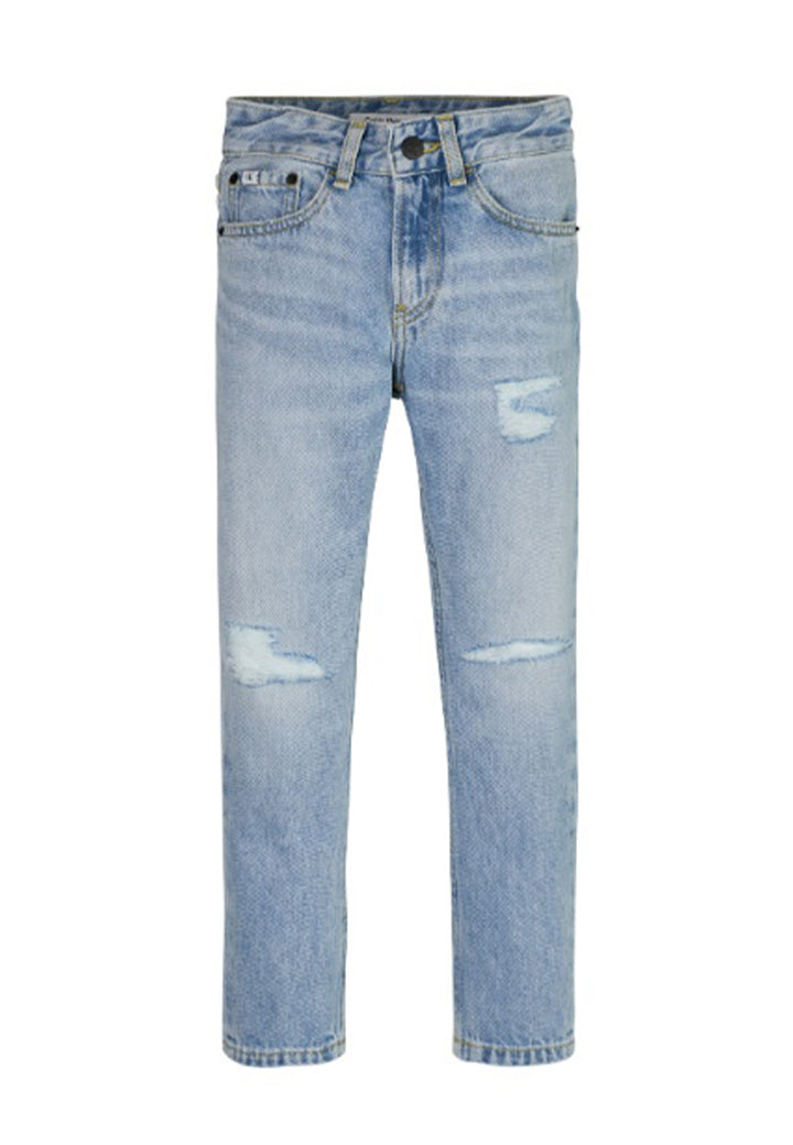 ViaMonte Shop | Calvin Klein Jeans Dad jeans chalky blue bambino in denim