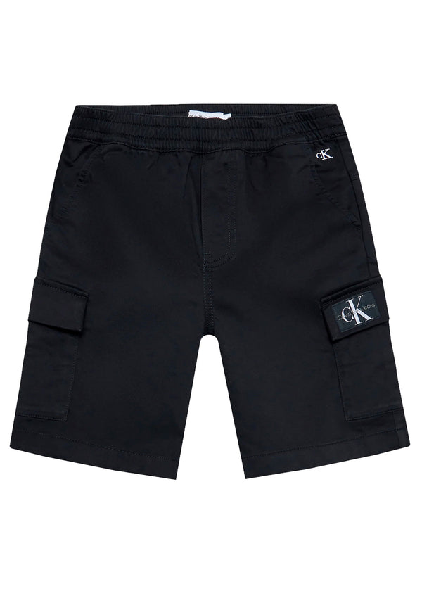 ViaMonte Shop | Calvin Klein Jeans bermuda bambino nero in cotone