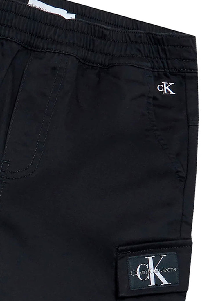 ViaMonte Shop | Calvin Klein Jeans bermuda bambino nero in cotone