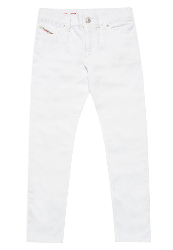 ViaMonte Shop | Diesel Kid jeans bambino 1995-j bianco in denim di cotone