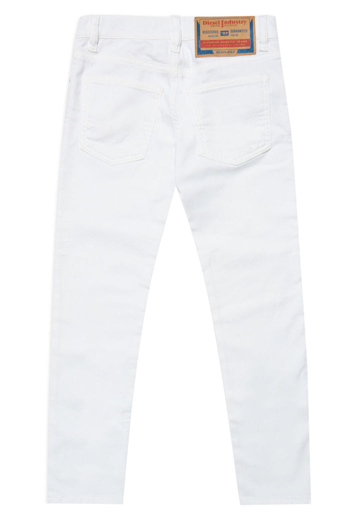 ViaMonte Shop | Diesel Kid jeans ragazzo1995-j bianco in denim di cotone