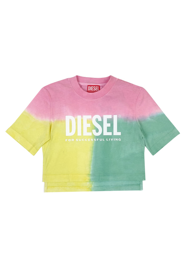 ViaMonte Shop | Diesel kid T-Shirt bambina multicolor in cotone