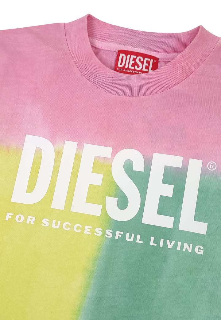 ViaMonte Shop | Diesel kid T-Shirt bambina multicolor in cotone