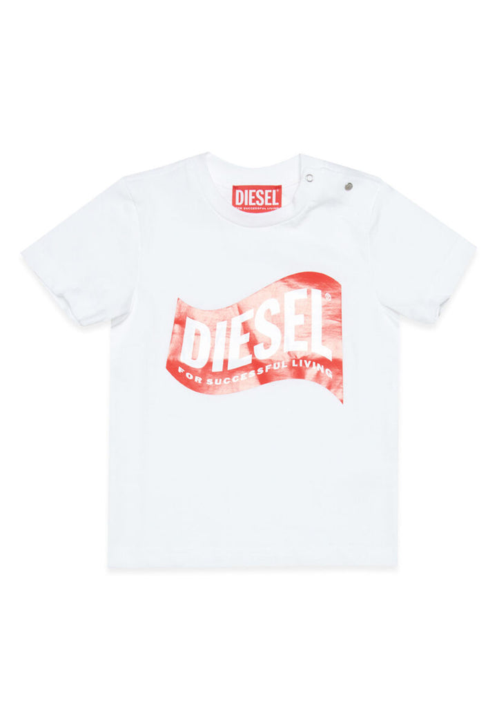ViaMonte Shop | Diesel T-Shirt neonato bianca in cotone