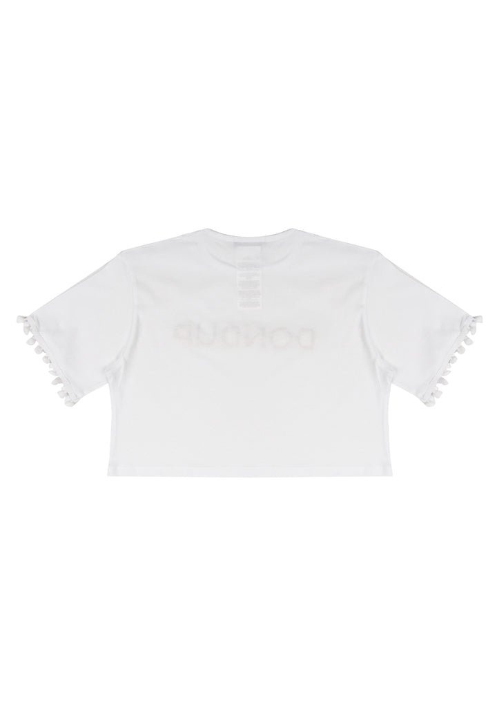 ViaMonte Shop | Dondup kids t-shirt bambina bianca in jersey di cotone