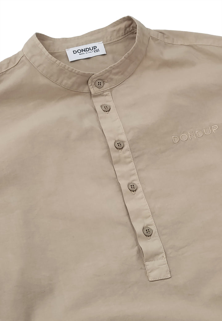 ViaMonte Shop | Dondup kids camicia beige ragazzo in cotone