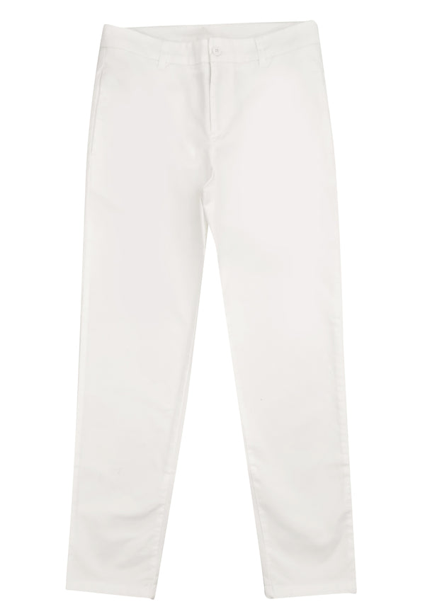 Dondup pantalone ragazzo bianco in cotone