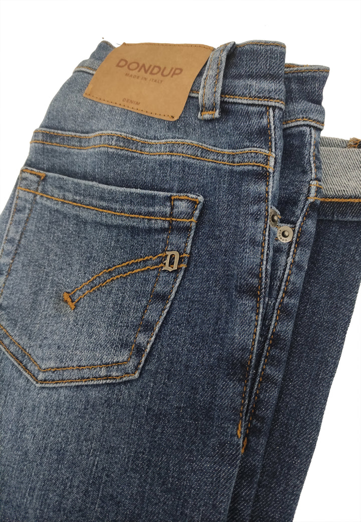 ViaMonte Shop | Dondup kids jeans ragazzo Brighton carrot fit blu in cotone