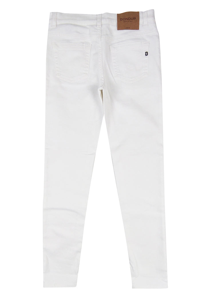 ViaMonte Shop | Dondup kids jeans ragazzo George skinny fit in denim bianco