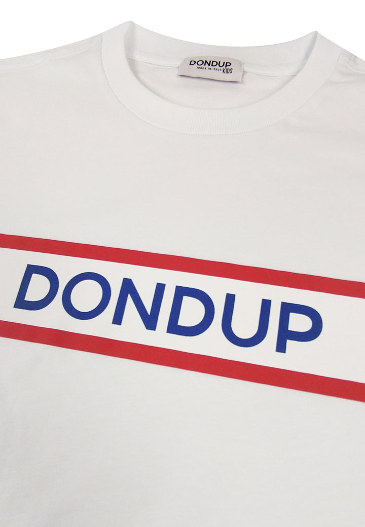 ViaMonte Shop | Dondup Kids t-shirt bambino bianca in jersey di cotone