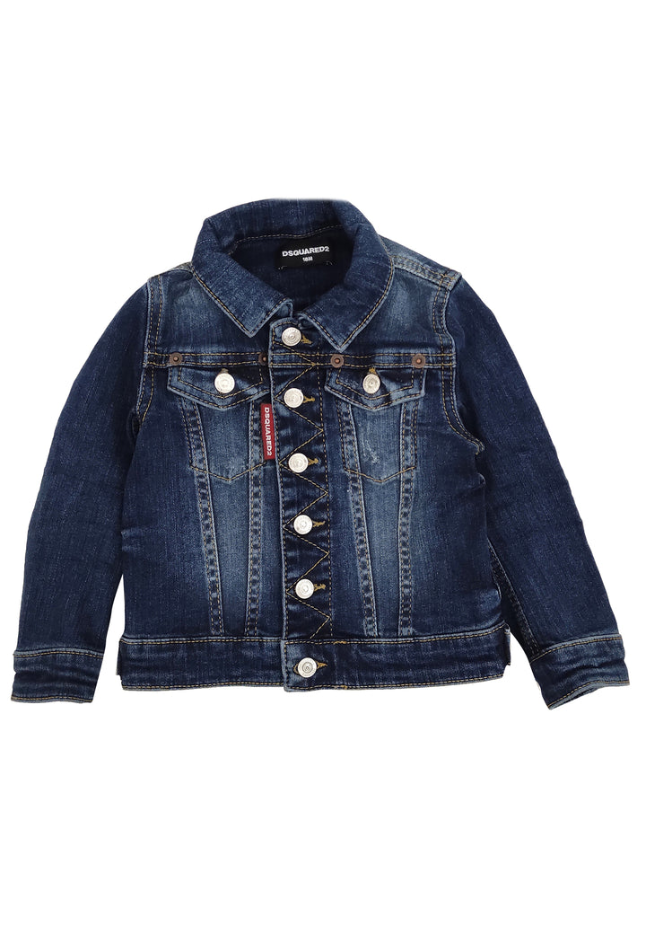 ViaMonte Shop | Dsquared2 giacca neonato blu in denim