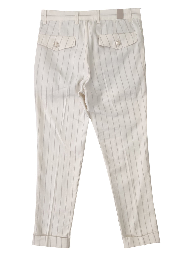 ViaMonte Shop | Eleventy pantalone ragazzo beige in misto lino