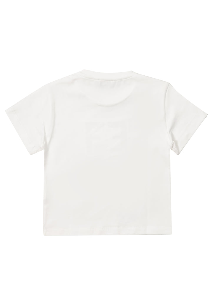 ViaMonte Shop | Elisabetta Franchi T-Shirt bambina bianca in cotone