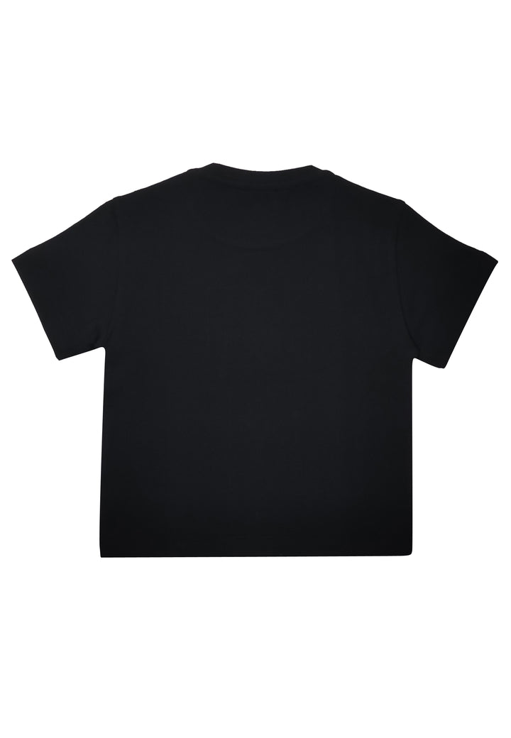 ViaMonte Shop | Elisabetta Franchi T-Shirt bambina nera in cotone
