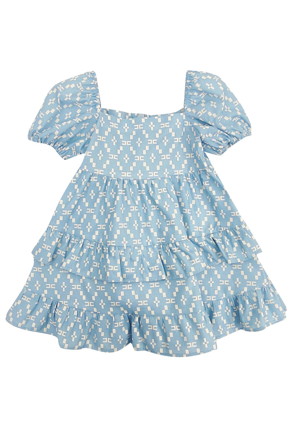 ViaMonte Shop | Elisabetta Franchi La Mia Bambina vestito neonata carta da zucchero in popeline di cotone