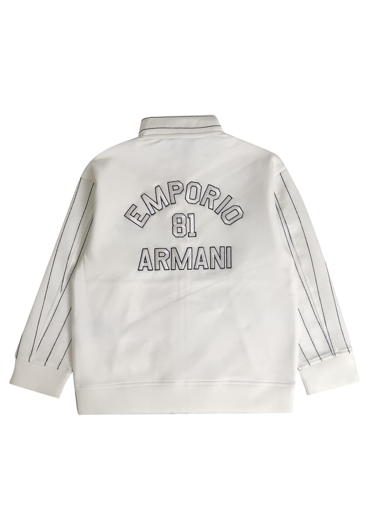 ViaMonte Shop | Emporio Armani felpa bambino bianca in cotone