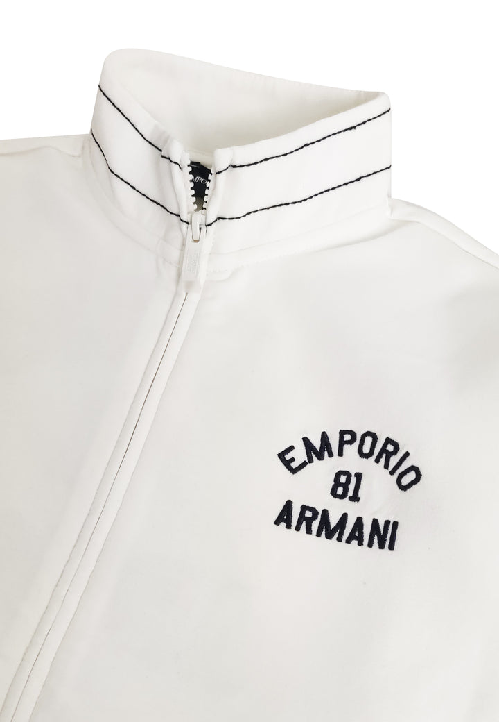 ViaMonte Shop | Emporio Armani felpa bambino bianca in cotone