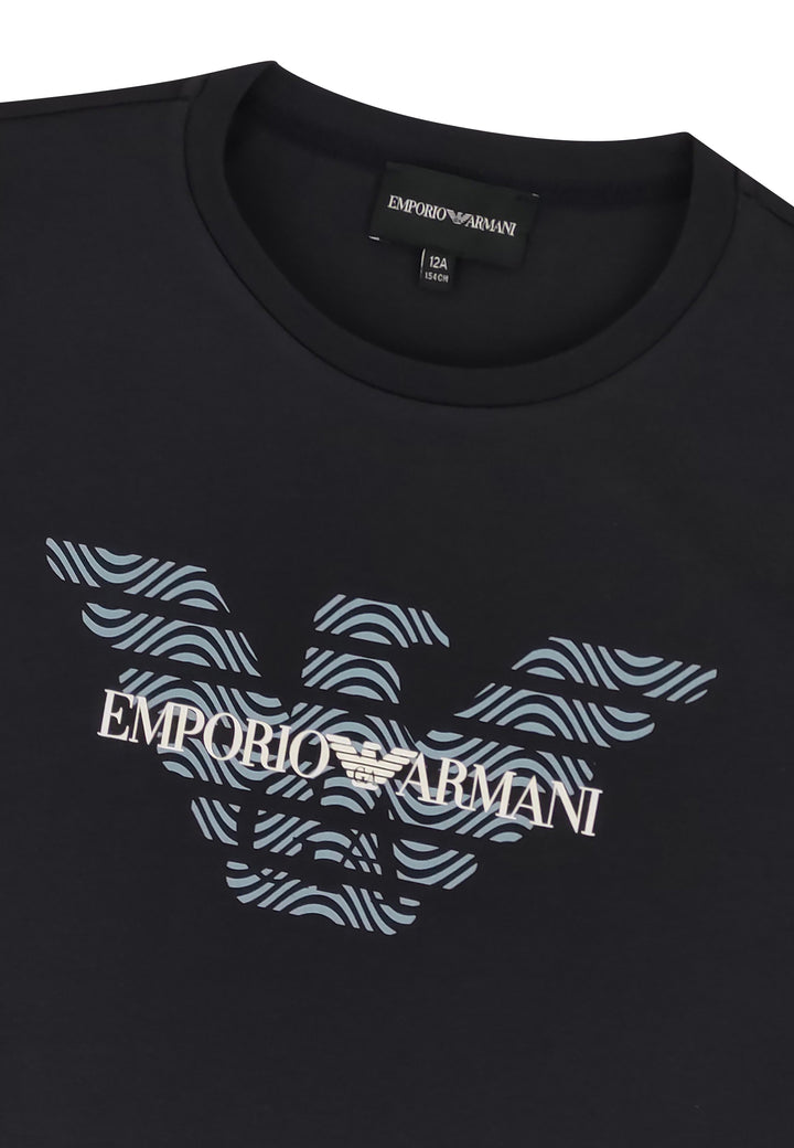 ViaMonte Shop | Emporio Armani set due t-shirt blu/bianca bambino in cotone