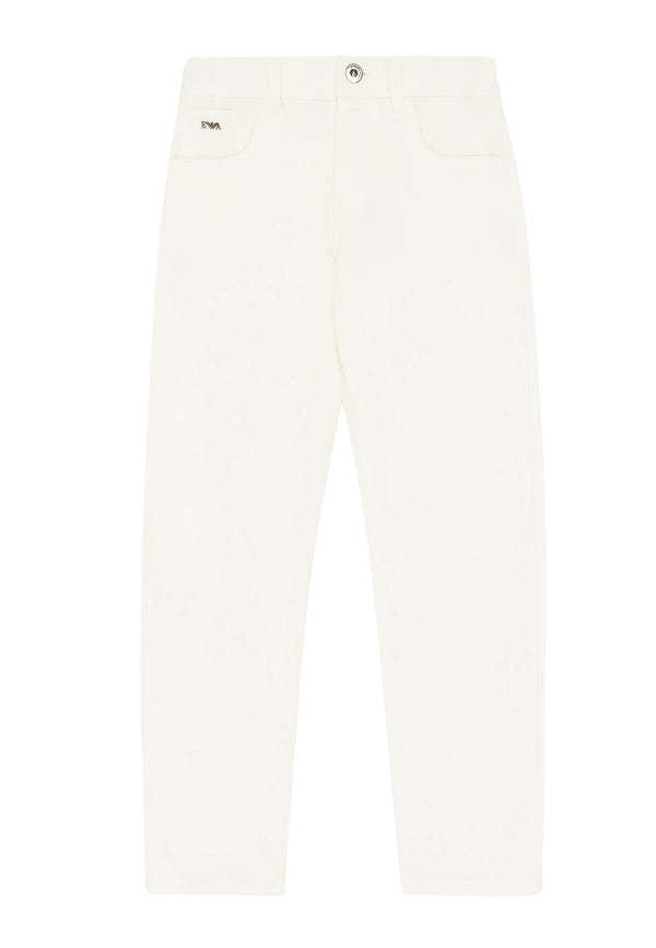 ViaMonte Shop | Emporio Armani jeans bambino bianco in cotone