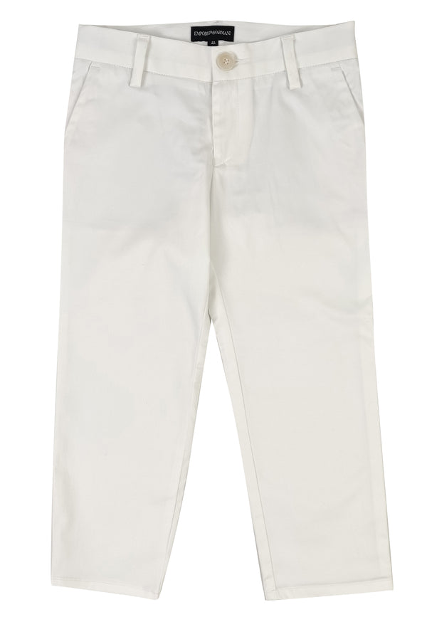 ViaMonte Shop | Emporio Armani pantalone ragazzo bianco