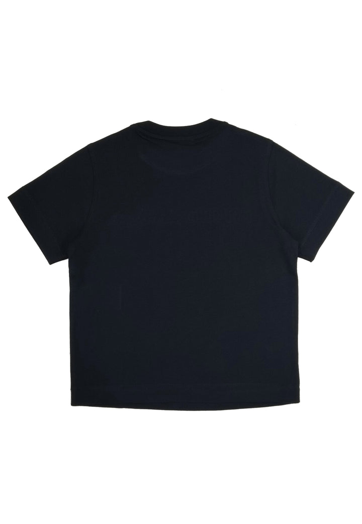 ViaMonte Shop | Emporio Armani T-Shirt bambino blu in jersey di cotone