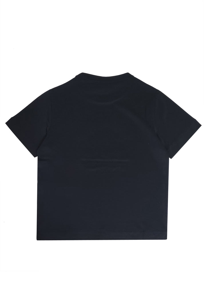 ViaMonte Shop | Emporio Armani T-Shirt bambino blu in misto Tencel