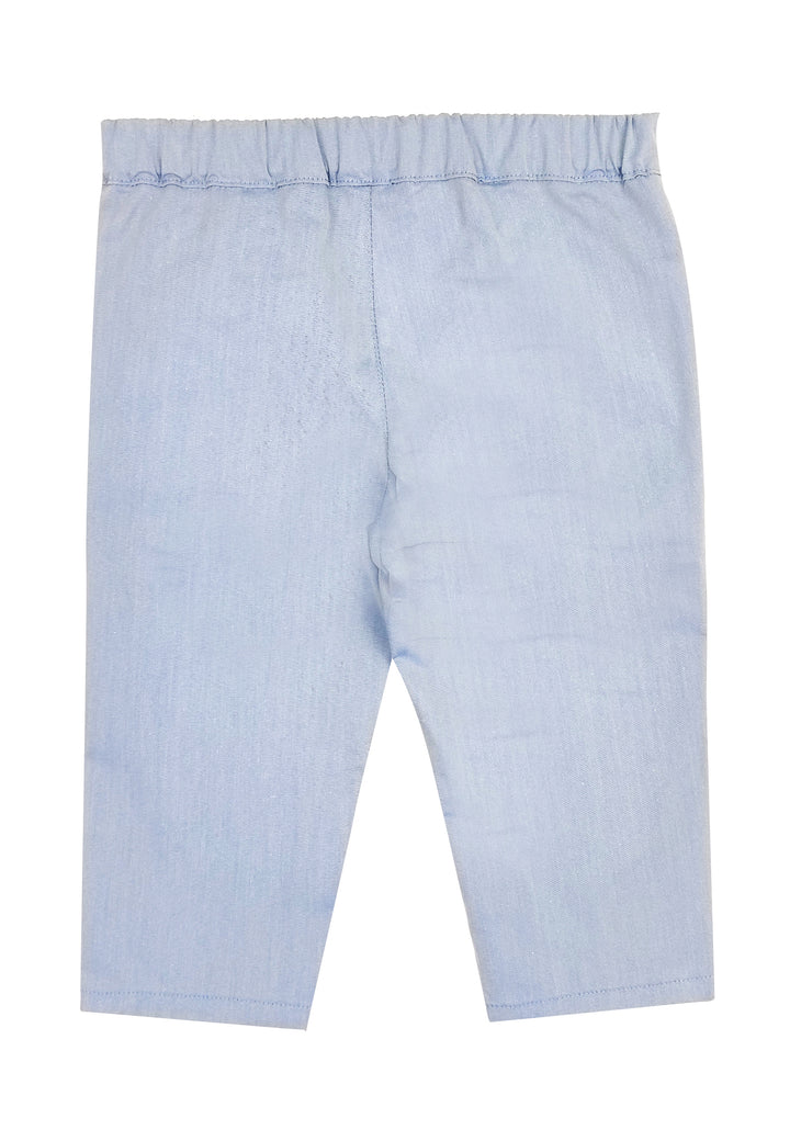 ViaMonte Shop | Emporio Armani pantalone neonato azzurro in cotone
