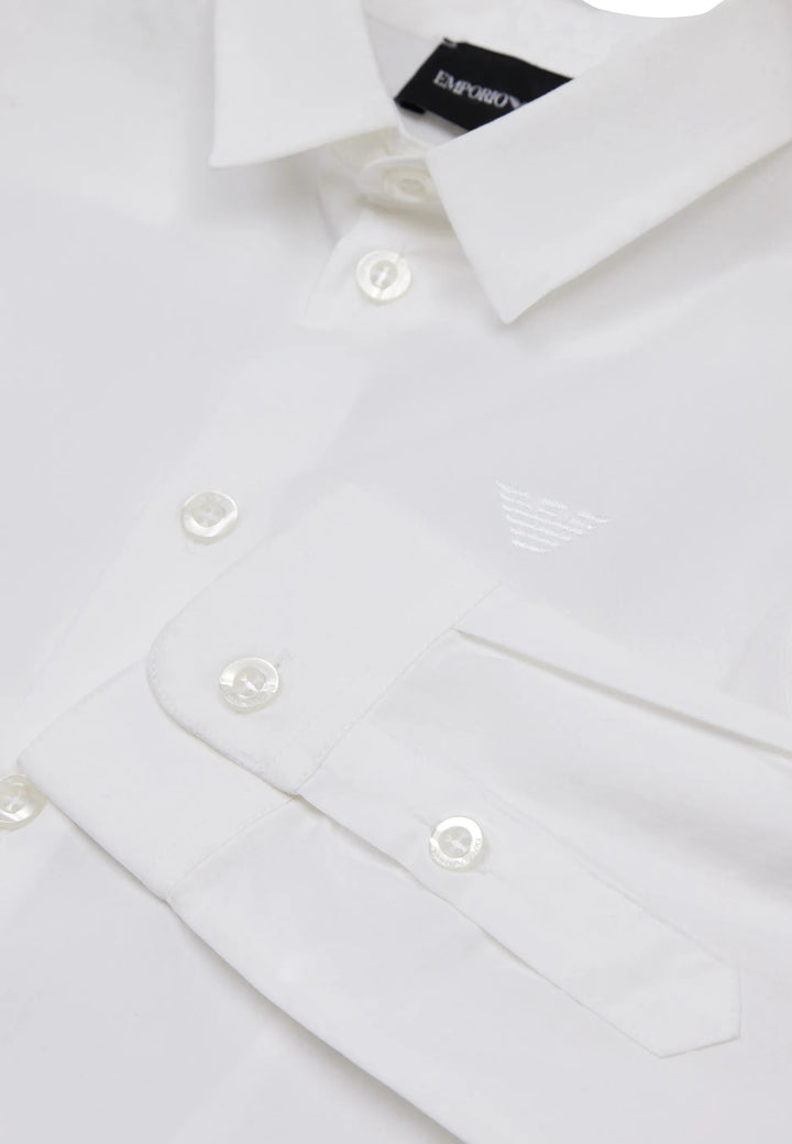 ViaMonte Shop | Emporio Armani camicia bambino bianca in cotone